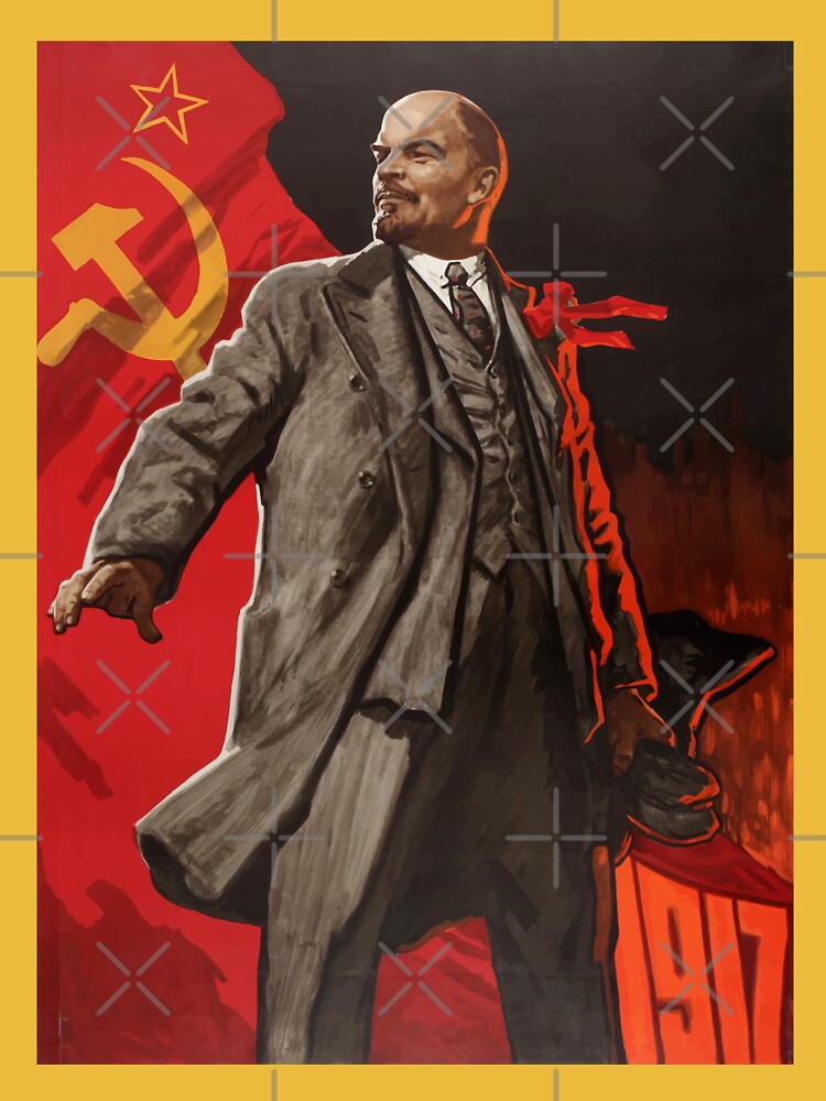 VINTAGE RUSSIA USSR SOVIET UNION RARE VLADIMIR LENIN PROPAGANDA POLITICS POSTER - Foto 12