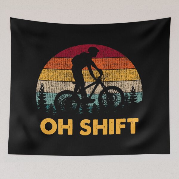 Item preview, Oh Shift Mountain Biking Bicycle Bike Rider Vintage  designed and sold by CotaLevy.