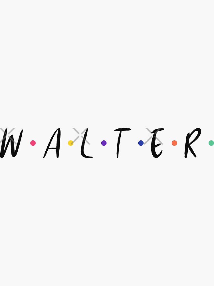 Sticker prénom simple walt