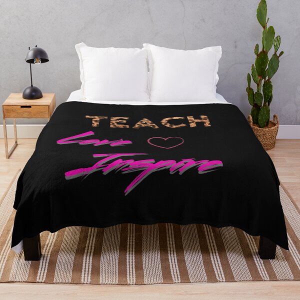 Item preview, Teach, Love And Inspire on black background  designed and sold by UncleStuScience.