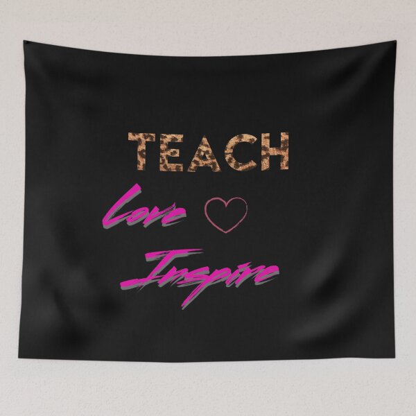Item preview, Teach, Love And Inspire on black background  designed and sold by UncleStuScience.