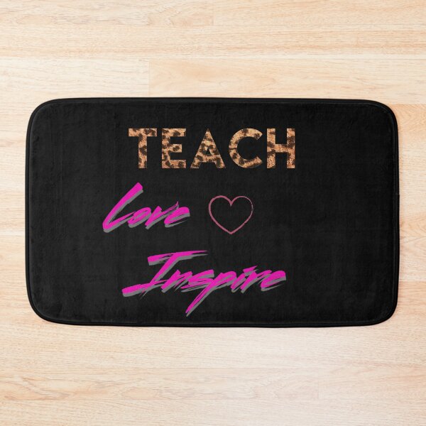Item preview, Teach, Love And Inspire on black background  designed and sold by UncleStuScience.