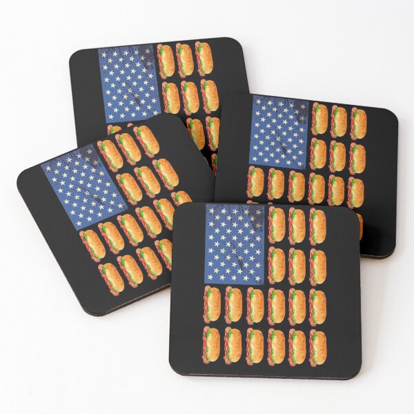 Item preview, American Hot Dog Flag Independence Day 4th Of July designed and sold by BaseStore.