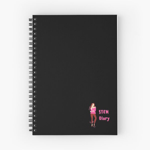 Item preview, STEM Diary with Girl Black Background (Corner) designed and sold by thestemdiaries.