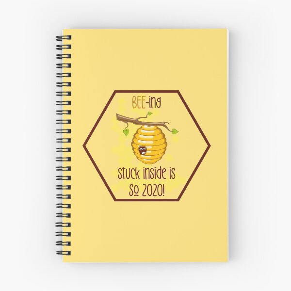 Item preview, BEE-ing Stuck Inside is SO 2020!! (On Yellow) designed and sold by PawsitiveMum.