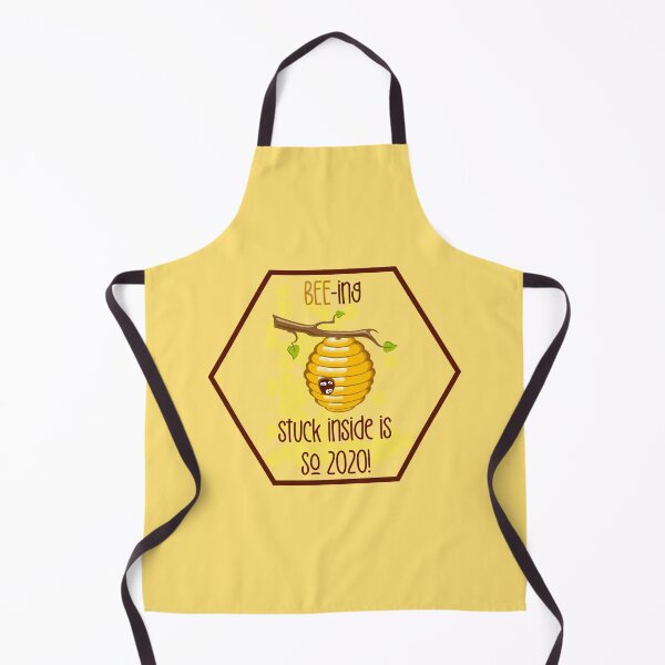 Item preview, BEE-ing Stuck Inside is SO 2020!! (On Yellow) designed and sold by PawsitiveMum.