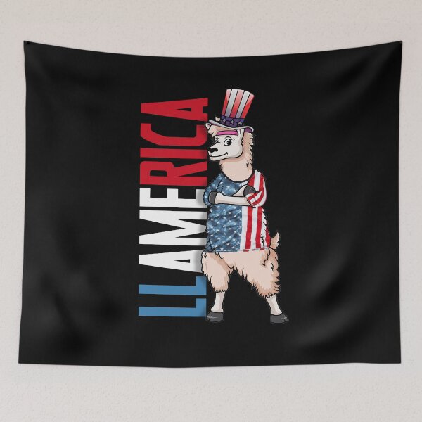 Item preview, AMERICAN PATRIOTIC 4TH OF JULY Llama Llamerica designed and sold by BaseStore.