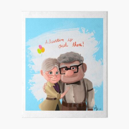 Pixar Up Carl And Ellie Forever Heart Wood Print by Klaeq Mahit - Pixels