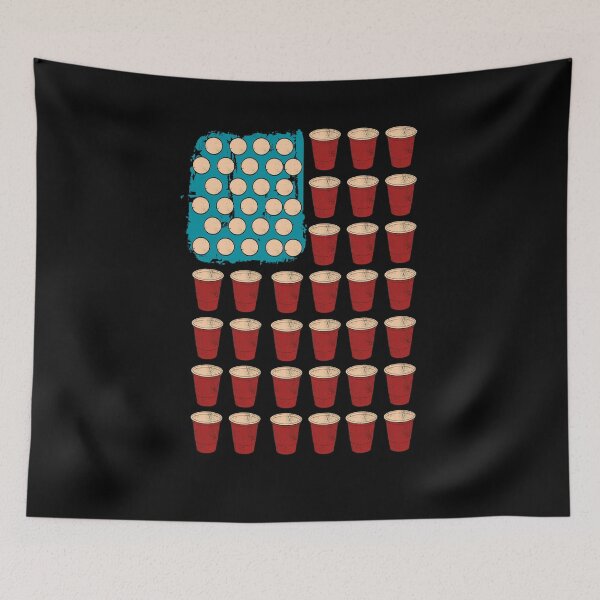 Item preview, Beer Pong Drinking Game American Flag 4th Of july Independence Day designed and sold by BaseStore.