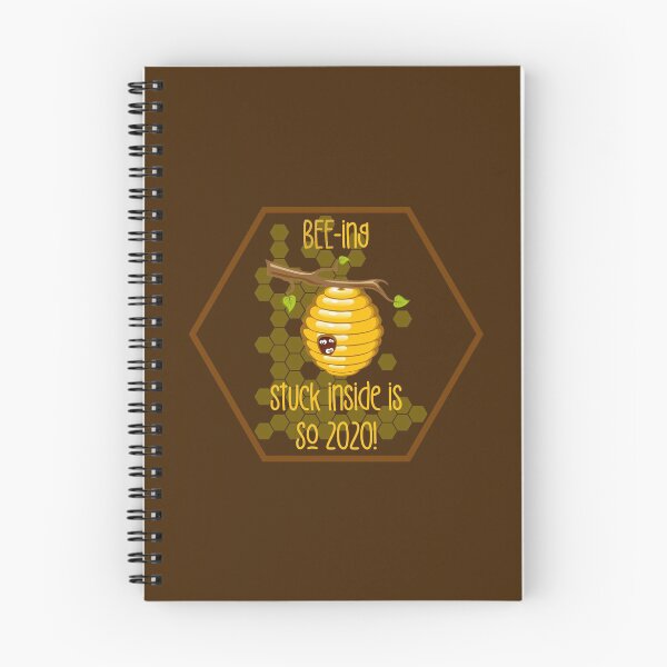Item preview, BEE-ing Stuck Inside is SO 2020!! (On Brown) designed and sold by PawsitiveMum.