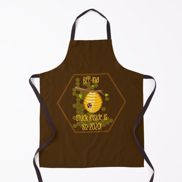 Item preview, BEE-ing Stuck Inside is SO 2020!! (On Brown) designed and sold by PawsitiveMum.