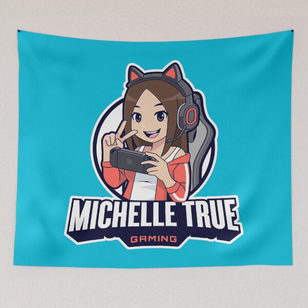 Item preview, Michelle True Gaming Kawaii Chibi Esport Gamer Girl Japanese Anime Video Game Logo designed and sold by michelletrue.