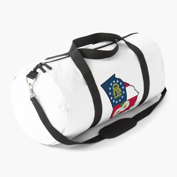 Item preview, State of Georgia Flag with State Flower Cherokee Rose designed and sold by Gsallicat.