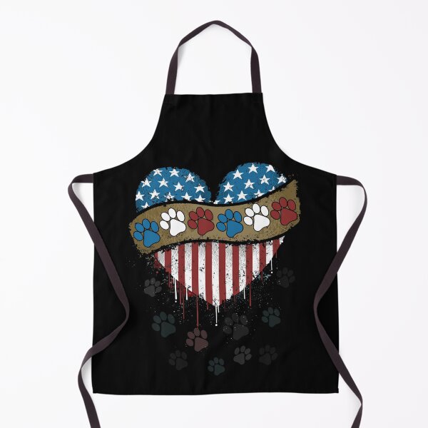Item preview, I Love Dog Paw Print Heart USA Flag Independence Day 4th Of July designed and sold by BaseStore.