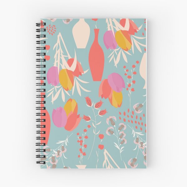 Item preview, Spring flower pattern, tulips and lilies, 004 designed and sold by BlueLela.