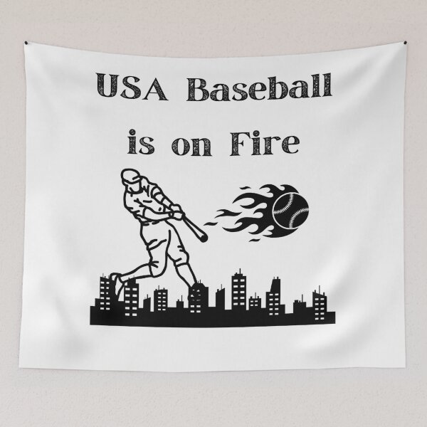 Item preview, USA Baseball is on Fire - BK designed and sold by TIPJ.