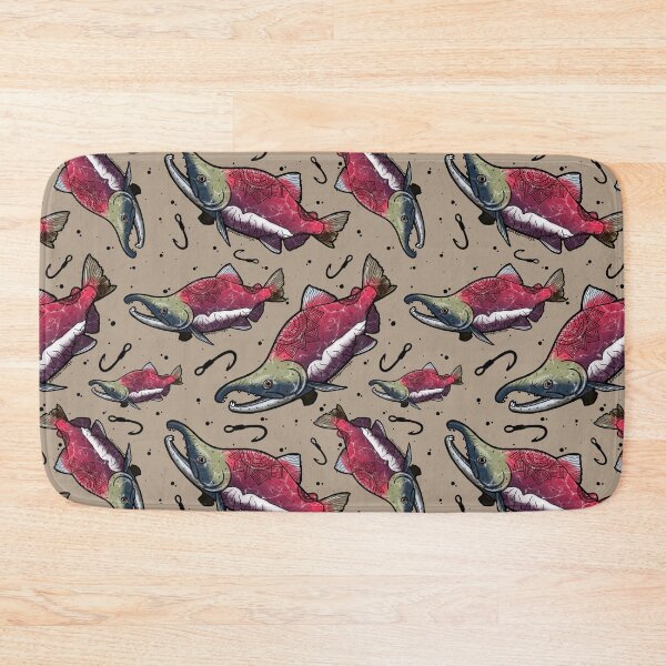Item preview, Salmon Swimming designed and sold by Artbybrittneyk.