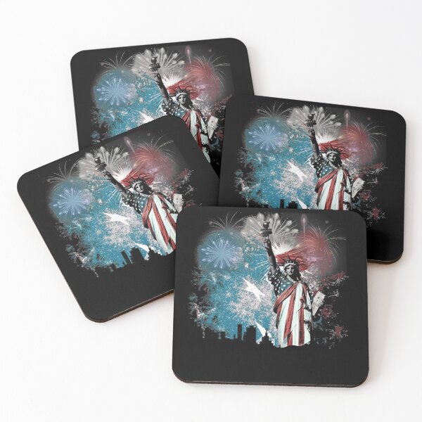 Item preview, Lady Liberty Fireworks independence Day 4th Of July USA designed and sold by BaseStore.