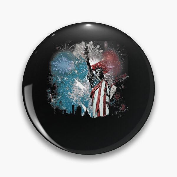 Item preview, Lady Liberty Fireworks independence Day 4th Of July USA designed and sold by BaseStore.