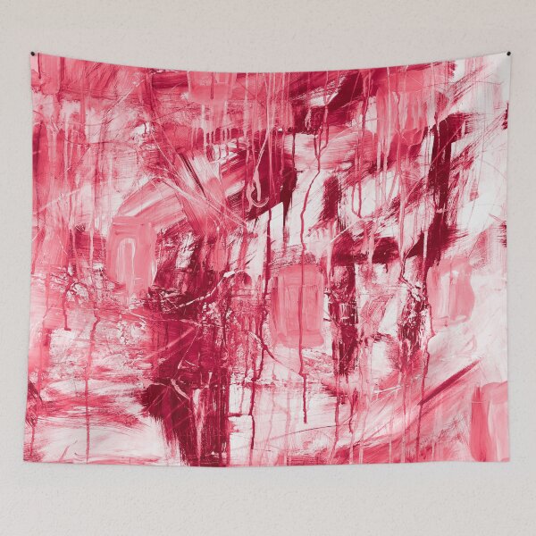 Item preview, Melting cherry ice cream cheesecake abstract designed and sold by Marilena Strambu.