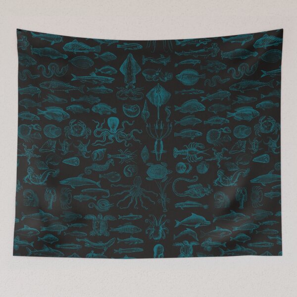 Item preview, Sea Creatures - black  designed and sold by maxigold.
