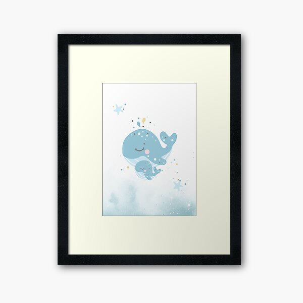 Aperçu de l'œuvre Art mural pour chambre de bébé à thème océan | Art mural de chambre de bébé, décor de salle de jeux créée et vendue par meriberu.
