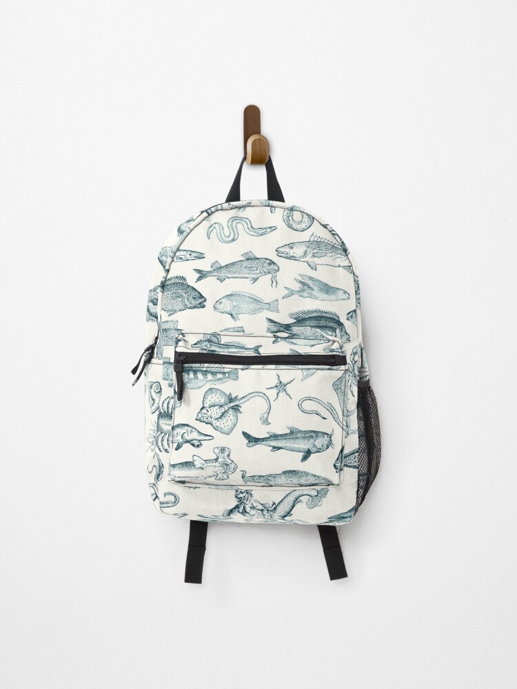 Imagen 1 de 3, Mochila con la obra Criaturas del mar, diseñada y vendida por maxigold.
