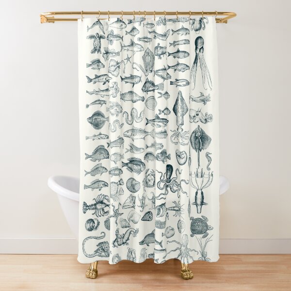Sea Creatures Shower Curtain for Sale by maxigold