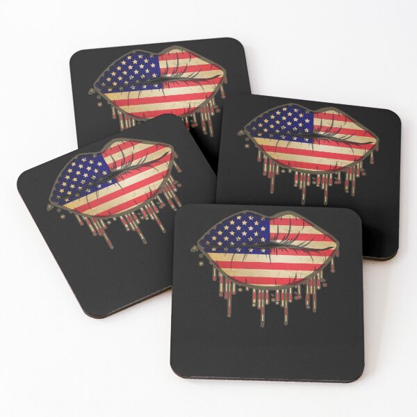 Item preview, US Flag Lips Independence Day 4th Of July designed and sold by BaseStore.
