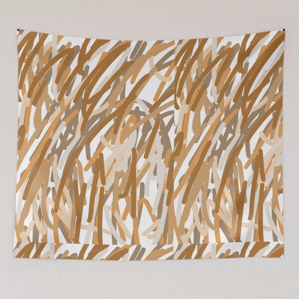 Item preview, Abstract Orange and Brown Lines designed and sold by SM27335.