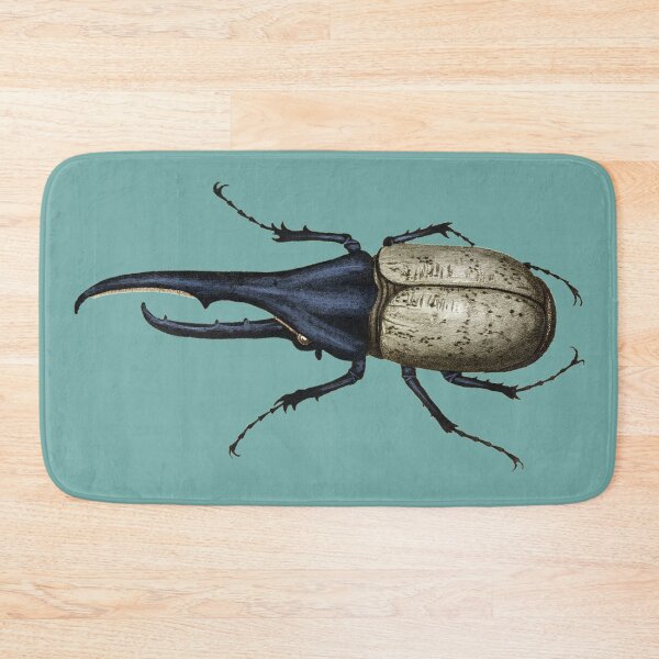 Item preview, Hercules Beetle, Antique Insect Illustration, Coleoptera, Dynastes hercules, Rhinoceros Beetle designed and sold by BeyondRecently.