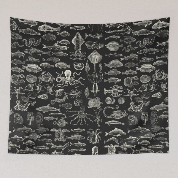 Item preview, Sea Creatures - white designed and sold by maxigold.