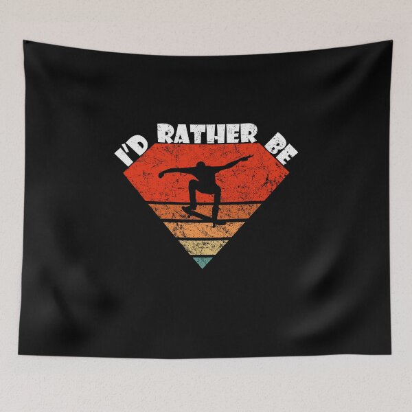 Item preview, I'd Rather Be Skateboarding Retro designed and sold by Matt Ballinger.