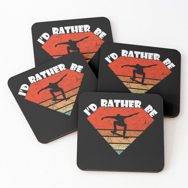 Item preview, I'd Rather Be Skateboarding Retro designed and sold by Matt Ballinger.