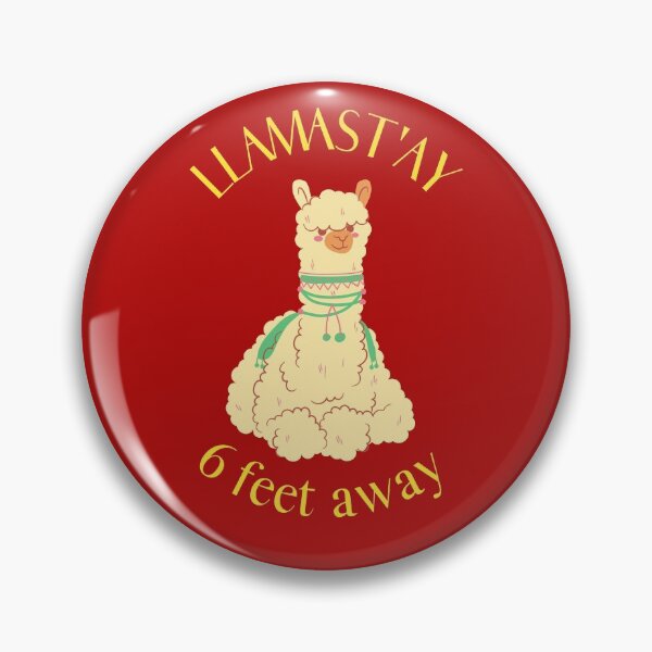 Item preview, Llamast'ay 6 feet way | llama drawing, social distancing  designed and sold by R-reflections.