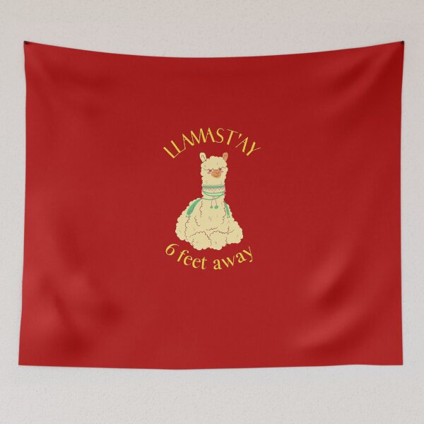 Item preview, Llamast'ay 6 feet way | llama drawing, social distancing  designed and sold by R-reflections.