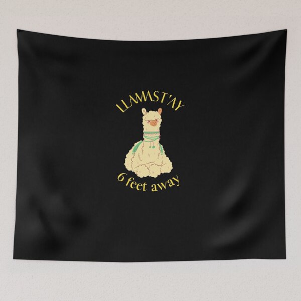 Item preview, Llamast'ay 6 feet way | llama drawing, social distancing  designed and sold by R-reflections.