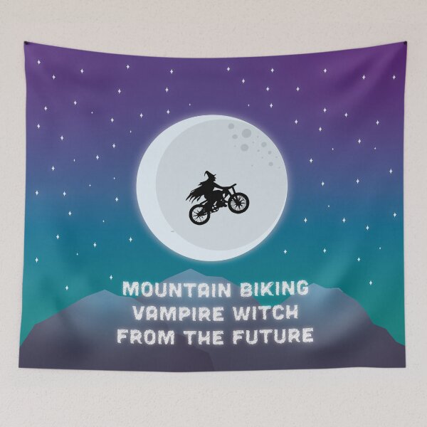 Item preview, Mountain Biking Vampire Witch from the Future designed and sold by miesseyoulater.