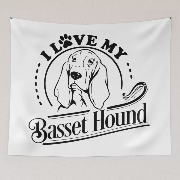 Item preview, I Love My Basset hound-Basset Hound Lover designed and sold by shivani21061993.