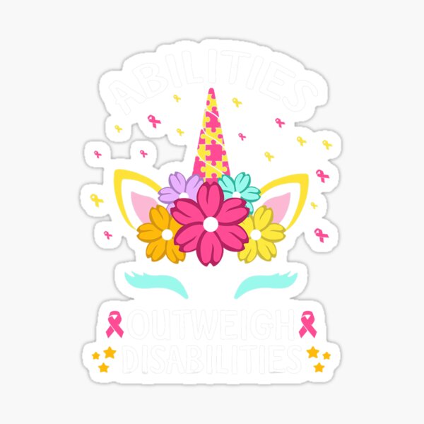 Item preview, Abilities Outweigh Disabilities Unicorn Autism Awareness designed and sold by fallfashion.