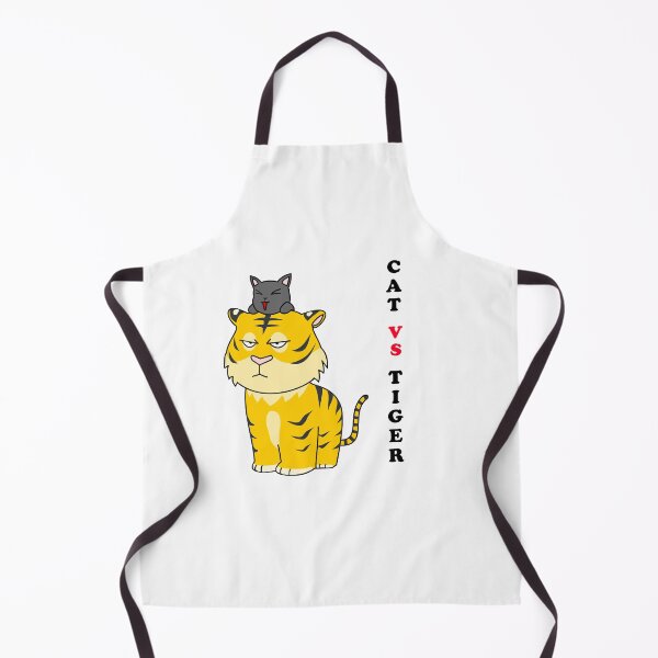 Item preview, cat vs tiger cartoon cute design designed and sold by Panya-Design.