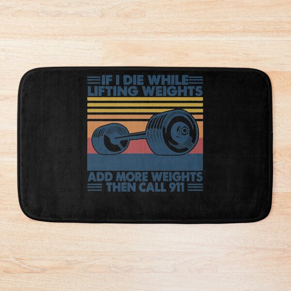 Item preview, Retro If I Die While Lifting Weights Add More Weights Then Call 911 T-Shirt designed and sold by DeonteFahey.