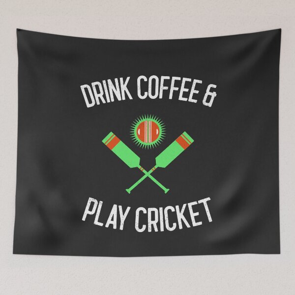 Item preview, Drink Coffee & Play Cricket designed and sold by EricJP.