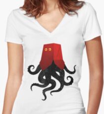 Fresh Take-Out Meal Women's Fitted V-Neck T-Shirt