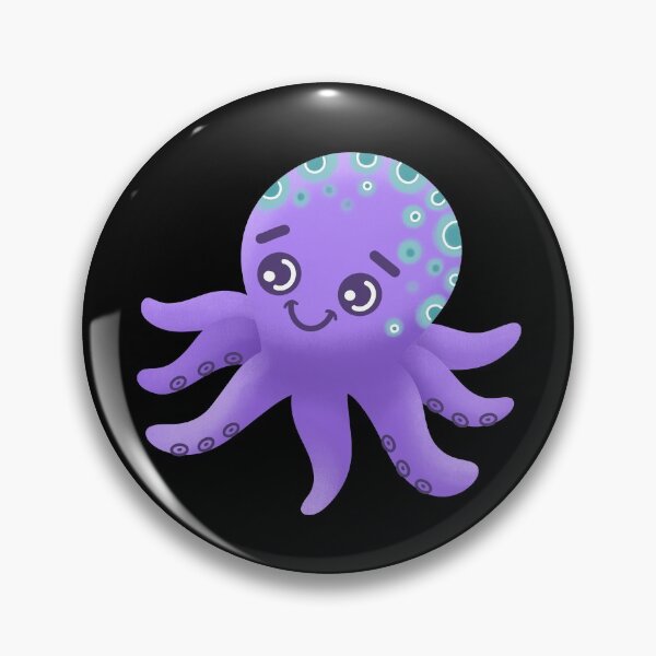 Item preview, Oh so cute Purple Octopus! designed and sold by jazzydevil.