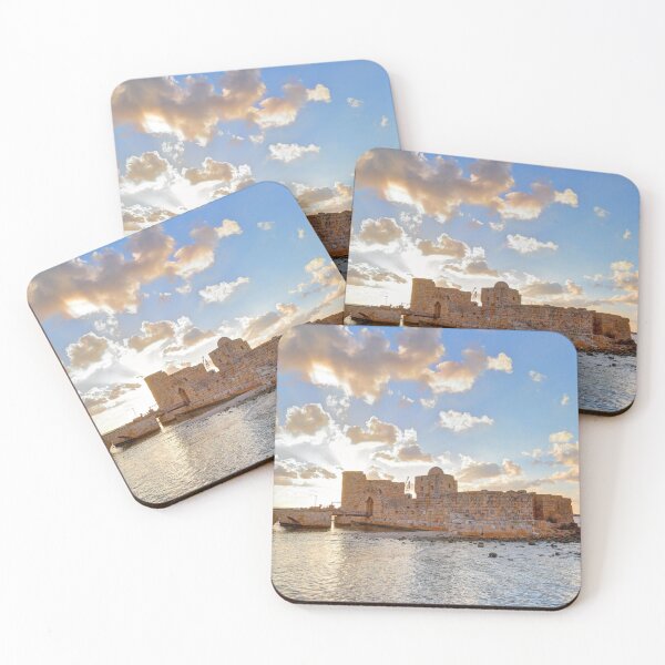 Item preview, Sidon Sea Castle at Sunset, Lebanon designed and sold by dkaranouh.