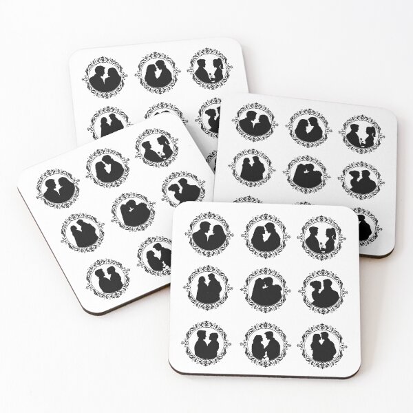 Item preview, Captain Swan Silhouette Frames Pattern designed and sold by The_Girly_Nerd_Shop.