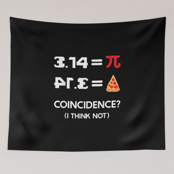 Item preview, Pi Day 3.14 Pie Symbol Coincidence I Think Not Math Pun Pi designed and sold by WallyKanter.
