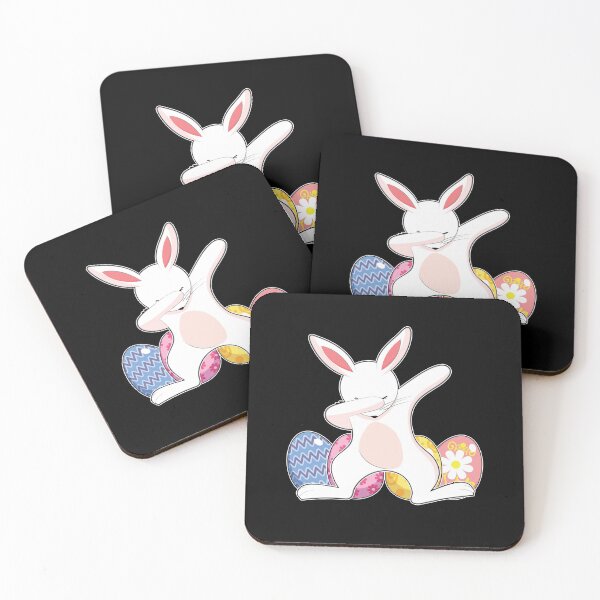 Item preview, Cute Dabbing Easter Bunny and Easter Eggs designed and sold by EverythingKawai.