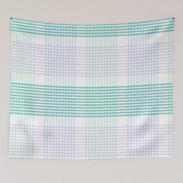 Item preview, Rainbow Pastel Plaid Tartan Textured Pattern designed and sold by Siu-Hong Mok.